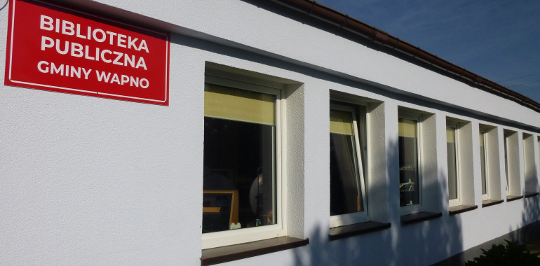 Zdjęcie nowego budynku Biblioteki Publicznej Gminy Wapno